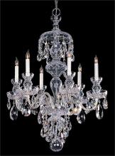 Crystorama 1146-CH-CL-MWP - Traditional Crystal 6 Light Polished Chrome Hand Cut Crystal Chandelier