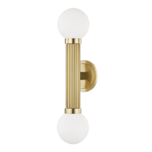 Hudson Valley 5102-AGB - 2 LIGHT WALL SCONCE