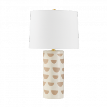 Mitzi by Hudson Valley Lighting HL714201A-AGB/CWO - 1 Light Table Lamp
