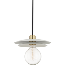 Mitzi by Hudson Valley Lighting H175701L-AGB/WH - 1 Light Large Pendant