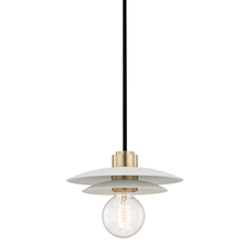 Mitzi by Hudson Valley Lighting H175701S-AGB/WH - 1 Light Small Pendant