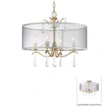 Minka-Lavery 4443-582 - 4 LIGHT SEMI FLUSH MOUNT