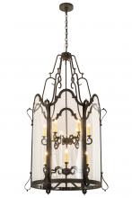 2nd Avenue Designs White 190487 - 33"W Dubrek 12 LT Foyer Lantern