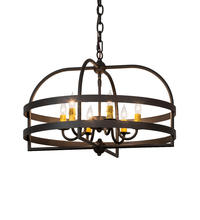 2nd Avenue Designs White 233402 - 22" Wide Aldari 6 Light Chandelier