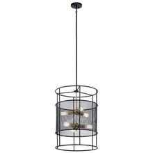 Kichler 43596BK - Piston™ 6 Light Foyer Pendant Black