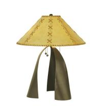 Meyda Black 50887 - 23"H Sedona Faux Leather Table Lamp