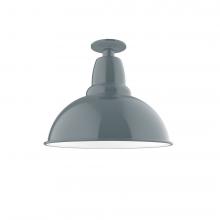 Montclair Light Works FMB107-40-L13 - 14&#34; Cafe LED Flush Mount Light in Slate Gray