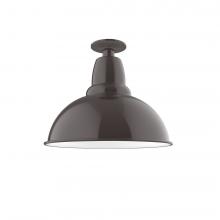 Montclair Light Works FMB107-51-L13 - 14&#34; Cafe LED Flush Mount Light in Architectural Bronze