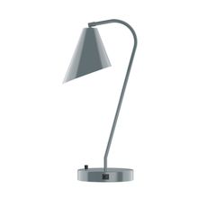 Montclair Light Works TLC415-40-L10 - 23&#34; J-Series LED Table Lamp, Slate Gray