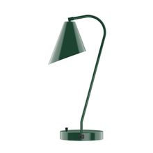 Montclair Light Works TLC415-42-L10 - 23&#34; J-Series LED Table Lamp, Forest Green