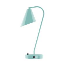 Montclair Light Works TLC415-48-L10 - 23&#34; J-Series LED Table Lamp, Sea Green