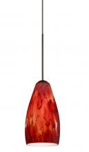  RXP-719841-BR - Besa Pendant Karli Bronze Garnet 1x50W Halogen