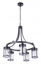 Craftmade 55325-FB - Elliot 5 Light Chandelier in Flat Black