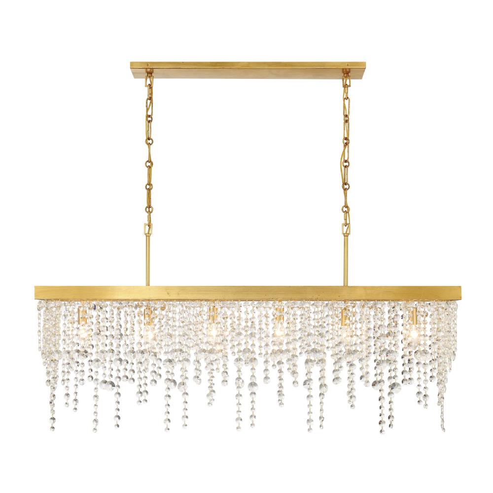 Winham 6 Light Antique Gold Chandelier