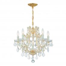 Crystorama 4405-GD-CL-S - Maria Theresa 6 Light Swarovski Strass Crystal Gold Chandelier