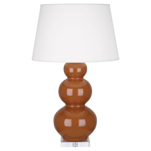 Cinnamon Triple Gourd Table Lamp