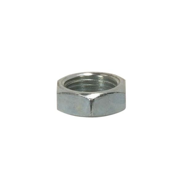 Steel Locknut; 1/8 IP; 1/2" Hexagon; 3/16" Thick; Unfinished