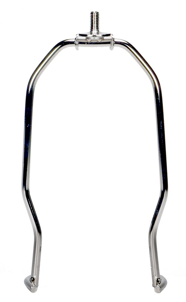 Heavy Duty Harp; Polished Nickel Finish; 7" Height; 1/4-27 Thread