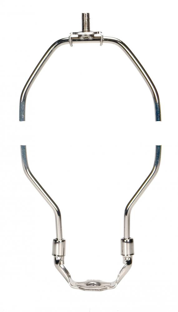 Heavy Duty Harp; Polished Nickel Finish; 14" Height; 1/8 IP Saddle; 1/4-27 Thread; 125 Carton