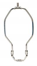 Satco Products Inc. 90/2375 - Light Duty Harp; Polished Nickel Finish; 5-1/2" Height; 1/8 IP Saddle; 1/4-27 Thread; 125 Carton