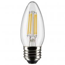 Satco Products Inc. S21291 - 5.5 Watt B11 LED; Clear; Medium base; 90 CRI; 4000K; 120 Volt