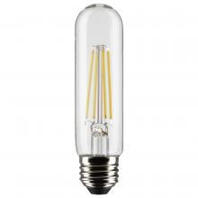 Satco Products Inc. S21350 - 8 Watt T10 LED; Clear; Medium base; 90 CRI; 2700K; 120 Volt