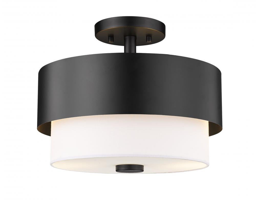 2 Light Semi Flush Mount