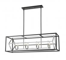 Z-Lite 457-8L-CH-MB - 8 Light Linear Chandelier