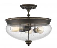 Z-Lite 722SF-OB - 3 Light Semi Flush Mount