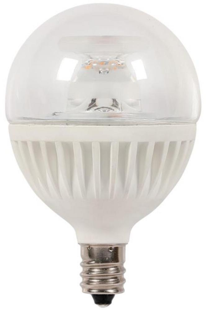 7W G16-1/2 LED Dimmable 2700K E12 (Candelabra) Base, 120 Volt, Card