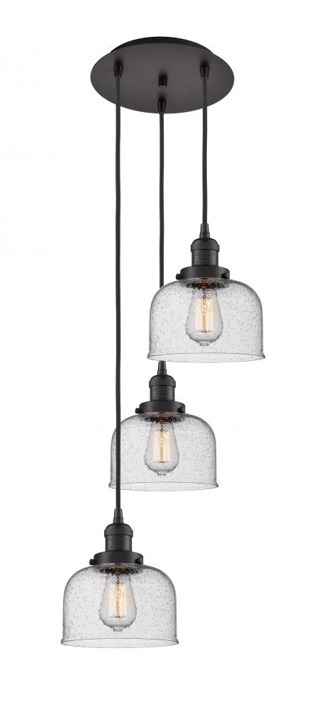 Cone - 3 Light - 14 inch - Oil Rubbed Bronze - Cord hung - Multi Pendant