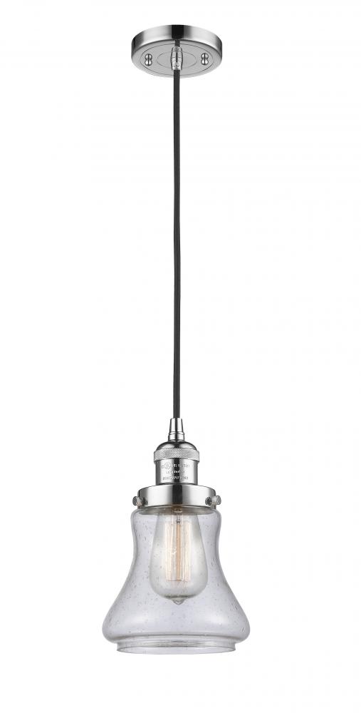 Bellmont - 1 Light - 6 inch - Polished Chrome - Cord hung - Mini Pendant