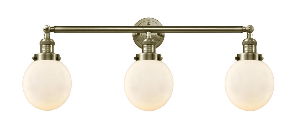 Beacon - 3 Light - 30 inch - Antique Brass - Bath Vanity Light