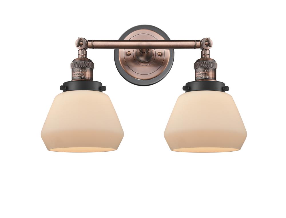 Fulton - 2 Light - 17 inch - Antique Copper - Bath Vanity Light