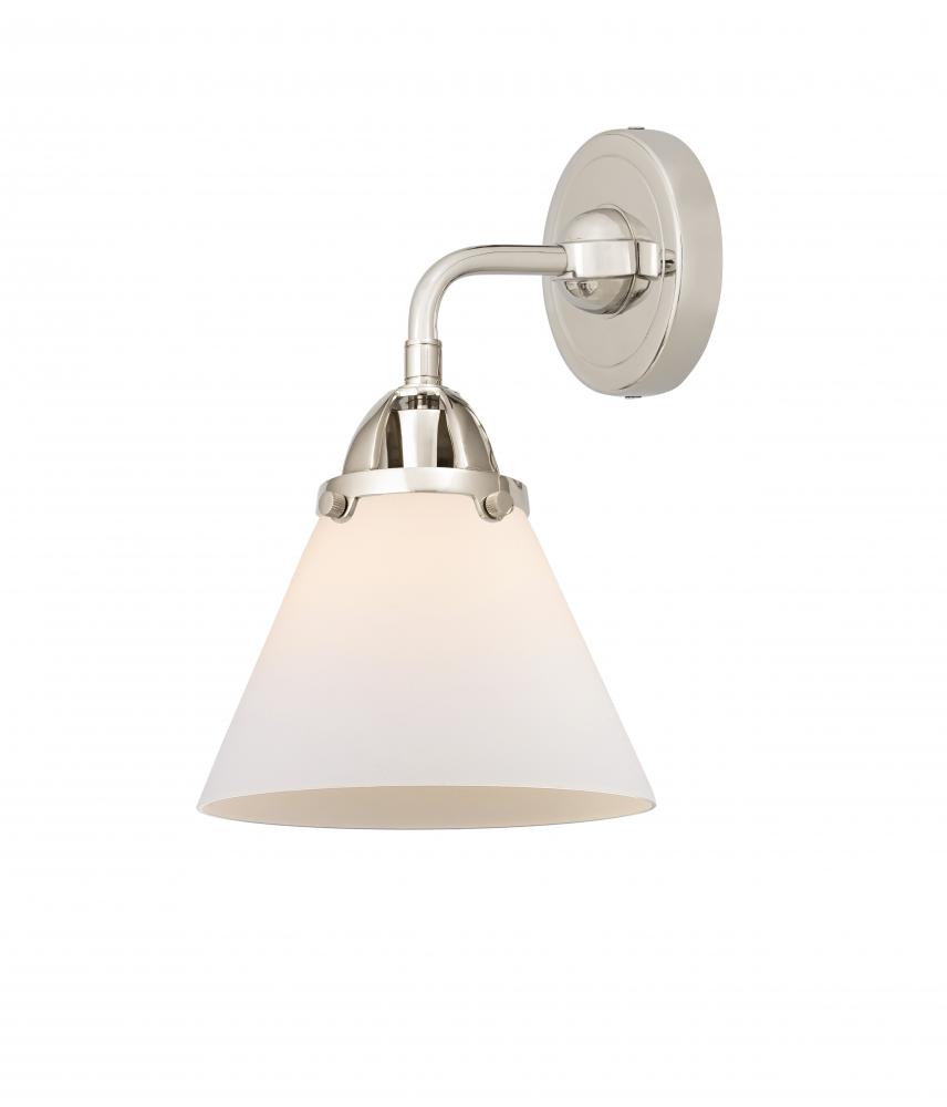 Cone - 1 Light - 8 inch - Polished Nickel - Sconce