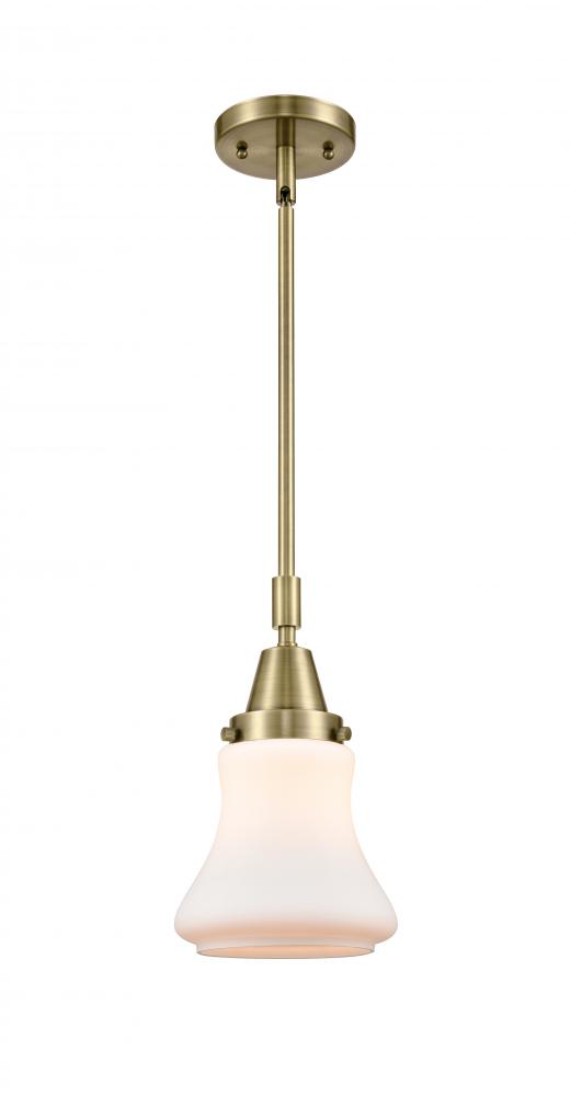 Bellmont - 1 Light - 7 inch - Antique Brass - Mini Pendant