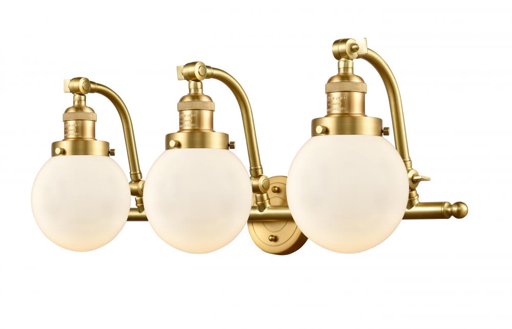 Beacon - 3 Light - 26 inch - Satin Gold - Bath Vanity Light