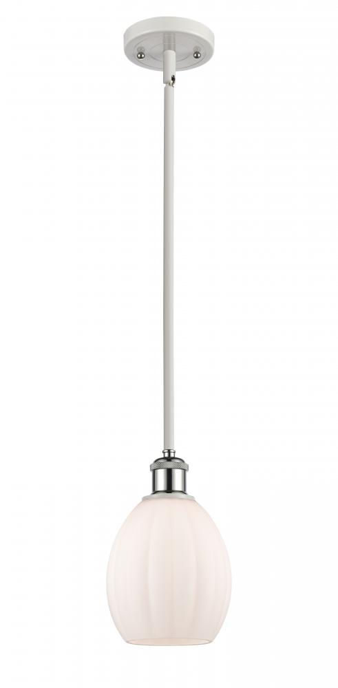 Eaton - 1 Light - 6 inch - White Polished Chrome - Mini Pendant