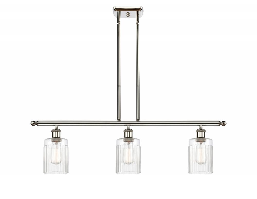 Hadley - 3 Light - 36 inch - Polished Nickel - Cord hung - Island Light