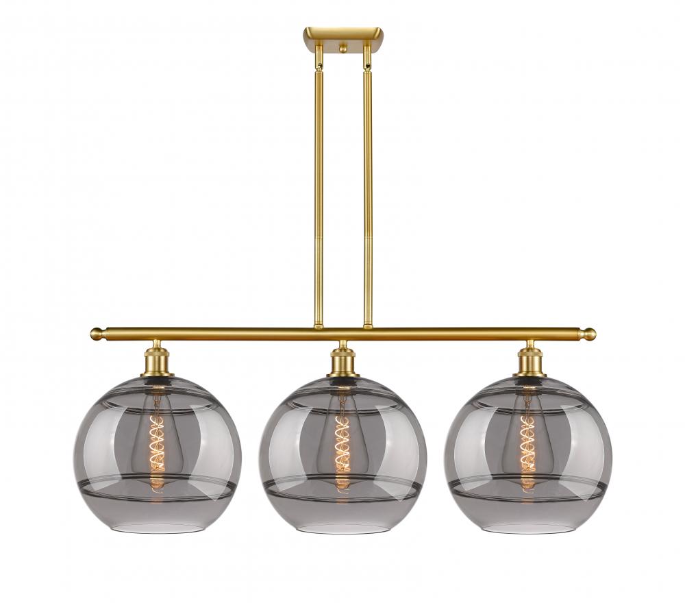 Rochester - 3 Light - 39 inch - Satin Gold - Cord hung - Island Light