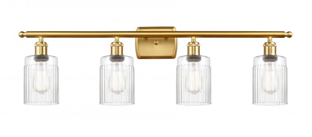 Hadley - 4 Light - 35 inch - Satin Gold - Bath Vanity Light