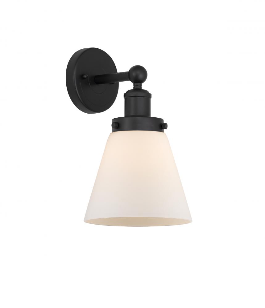 Cone - 1 Light - 6 inch - Matte Black - Sconce