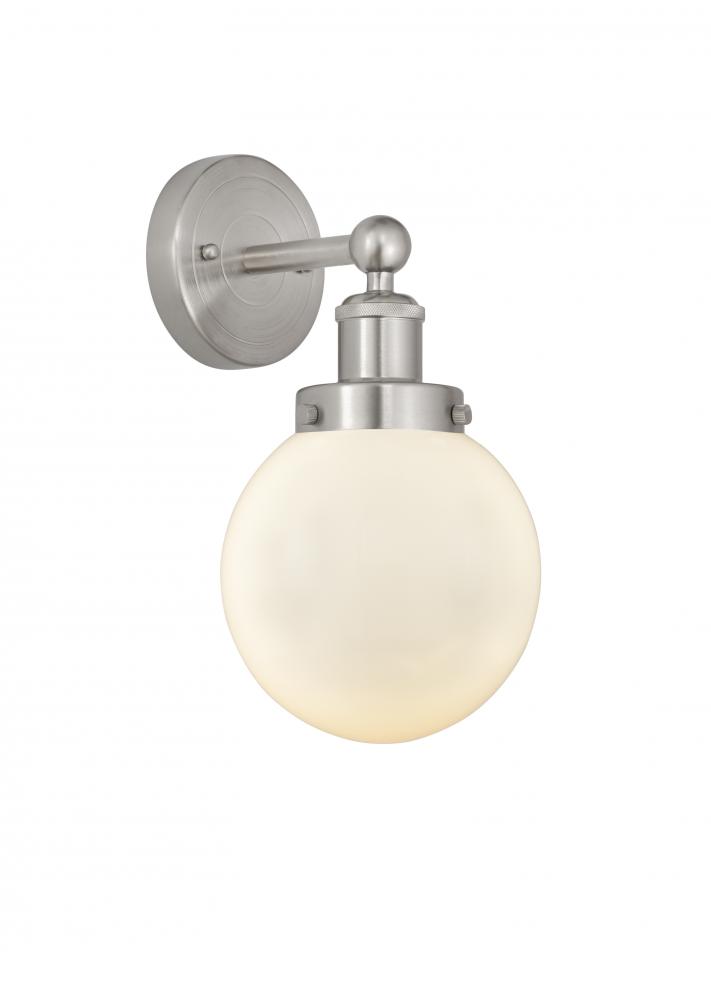 Beacon - 1 Light - 6 inch - Brushed Satin Nickel - Sconce