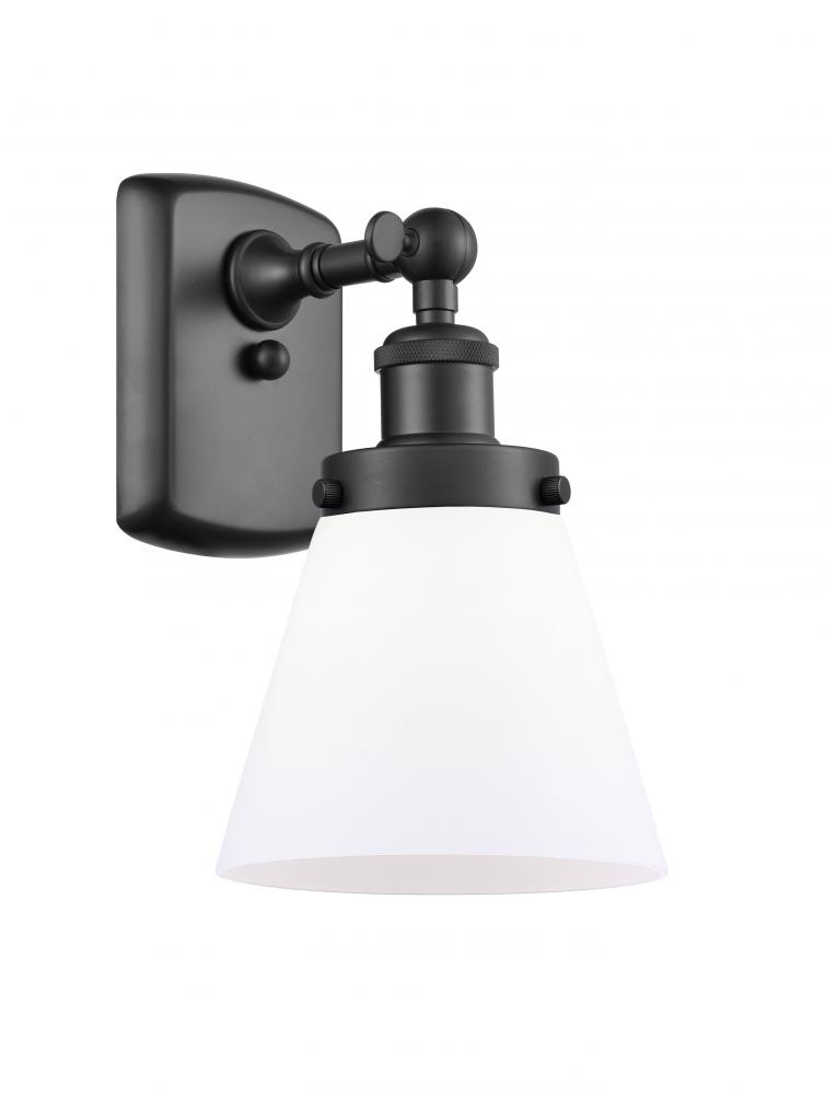 Cone - 1 Light - 6 inch - Matte Black - Sconce