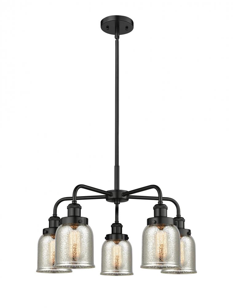 Cone - 5 Light - 24 inch - Matte Black - Chandelier