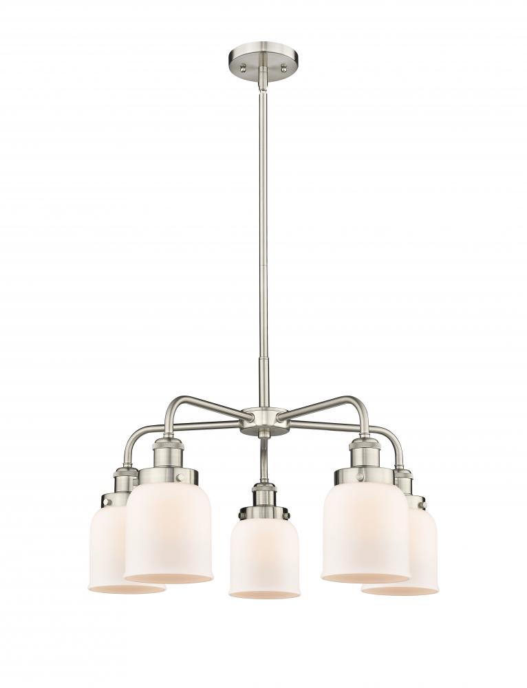 Cone - 5 Light - 24 inch - Satin Nickel - Chandelier