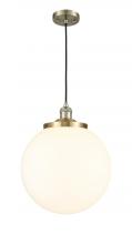 Innovations Lighting 201C-AB-G201-14 - Beacon - 1 Light - 14 inch - Antique Brass - Cord hung - Mini Pendant