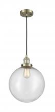 Innovations Lighting 201C-AB-G204-12 - Beacon - 1 Light - 12 inch - Antique Brass - Cord hung - Mini Pendant