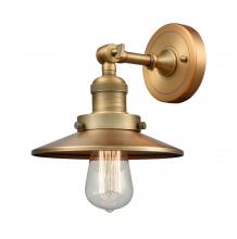 Innovations Lighting 203-BB-M4 - Railroad - 1 Light - 8 inch - Brushed Brass - Sconce