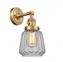 Innovations Lighting 203SW-BB-G142 - Chatham - 1 Light - 7 inch - Brushed Brass - Sconce